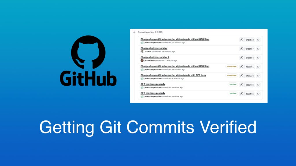 How to Easily Get Your Git Commits Verified (Beginner Friendly) | Raptor.in